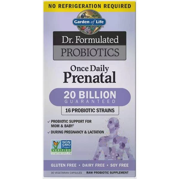 Garden Of Life Dr. Formulated Probiotics Once Daily Prenatal 30 Pcs 1 Garden Of Life Dr. Formulated Probiotics Once Daily Prenatal 30 Pcs