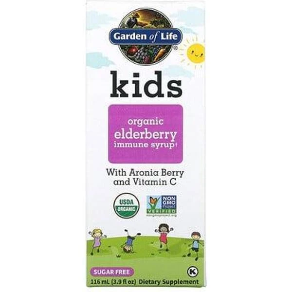 Garden Of Life Kids Elderberry Syrup 116ml 1 Garden Of Life Kids Elderberry Syrup 116ml