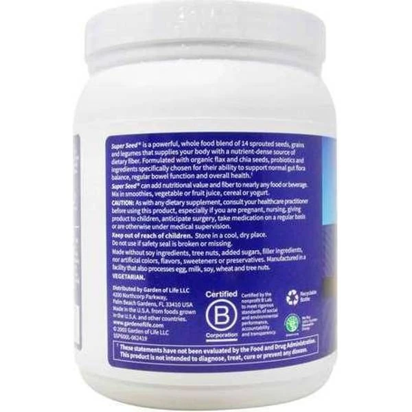 Garden Of Life Super Seed Beyond Fiber 600g 4 Garden Of Life Super Seed Beyond Fiber 600g - Image 4