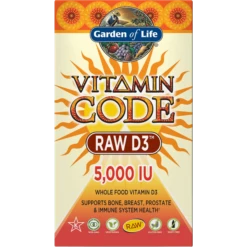 Garden Of Life Vitamin Code Raw D3 5000Iu 60 Pcs