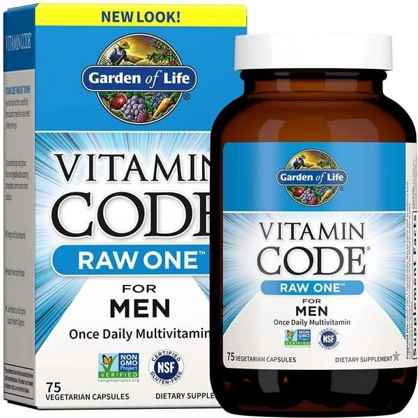 Garden Of Life Vitamin Code Raw One For Men 75 Pcs 1 Garden Of Life Vitamin Code Raw One For Men 75 Pcs