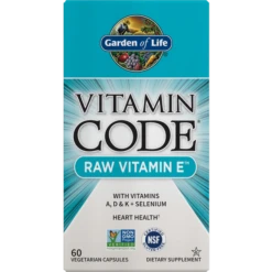 Garden Of Life Vitamin Code Raw Vitamin E 60 Pcs