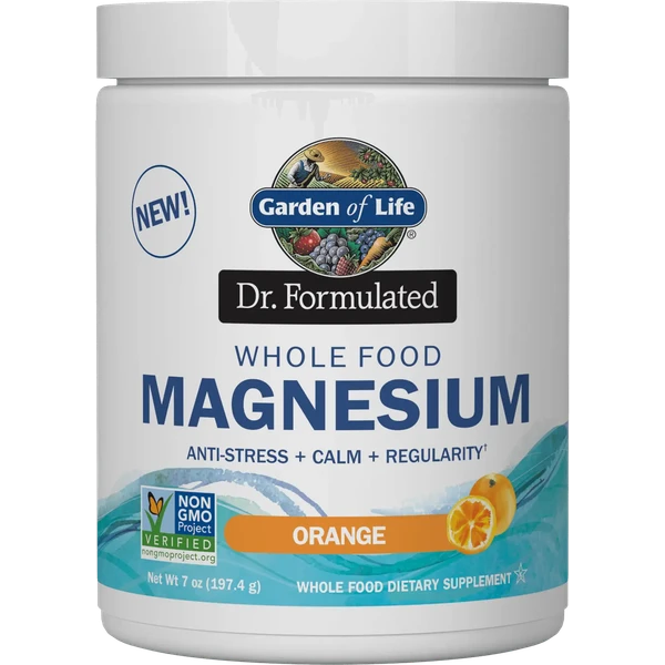 Garden Of Life Whole Food Magnesium Orange 197.4g 1 Garden Of Life Whole Food Magnesium Orange 197.4g