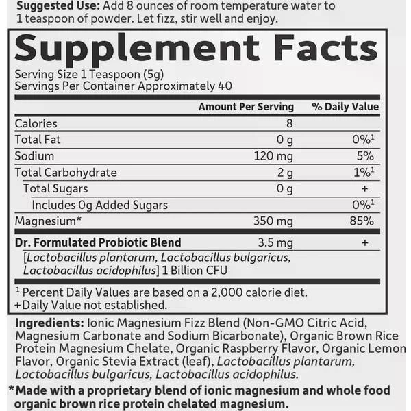 Garden Of Life Whole Food Magnesium Raspberry Lemon 198.4g 4 Garden Of Life Whole Food Magnesium Raspberry Lemon 198.4g - Image 4