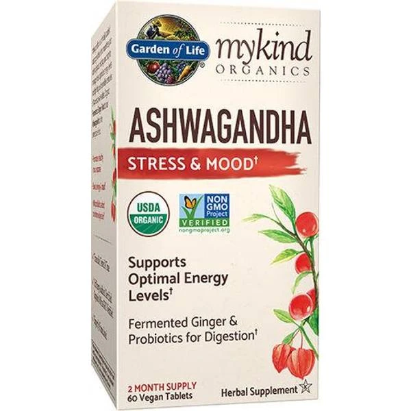 Garden Of Life Mykind Organics Herbal Ashwagandha 60 Tablets 1 Garden Of Life Mykind Organics Herbal Ashwagandha 60 Tablets