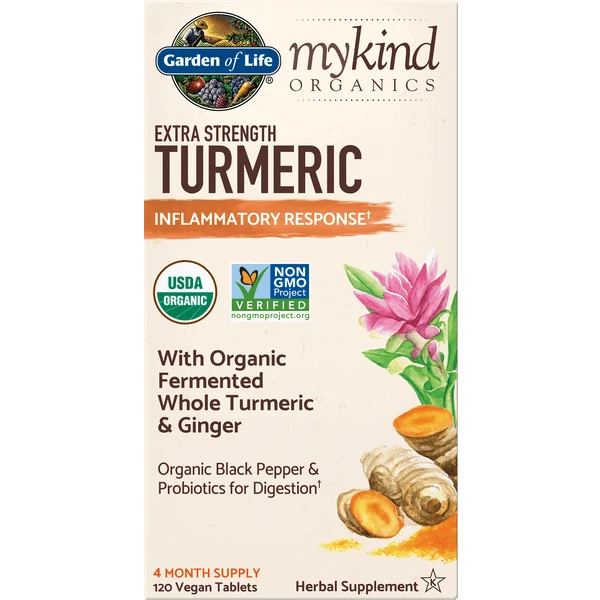 Garden Of Life Mykind Organics Herbal Turmeric Extra Strength 120 Tablets 1 Garden Of Life Mykind Organics Herbal Turmeric Extra Strength 120 Tablets