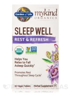 Mykind Organics Sleep Well Rest & Refresh - 30 Vegan Tablets -Garden Of Life Shop images 104
