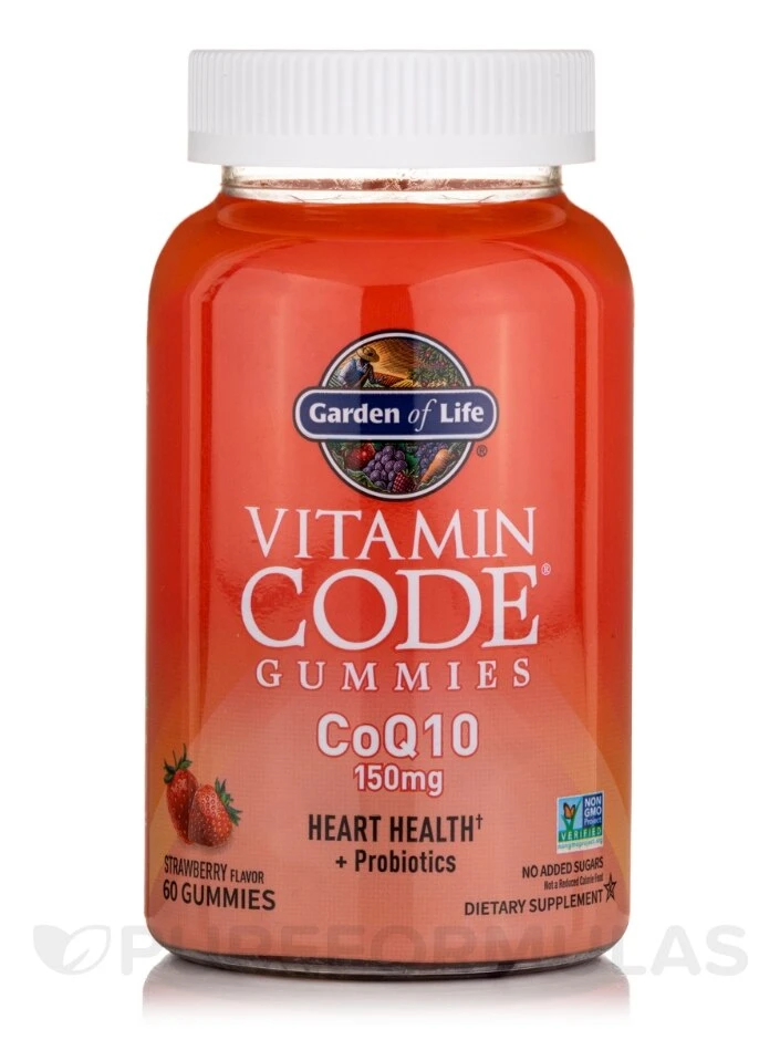 Vitamin Code® CoQ10, Strawberry Flavor - 60 Gummies 1 Vitamin Code® CoQ10, Strawberry Flavor - 60 Gummies
