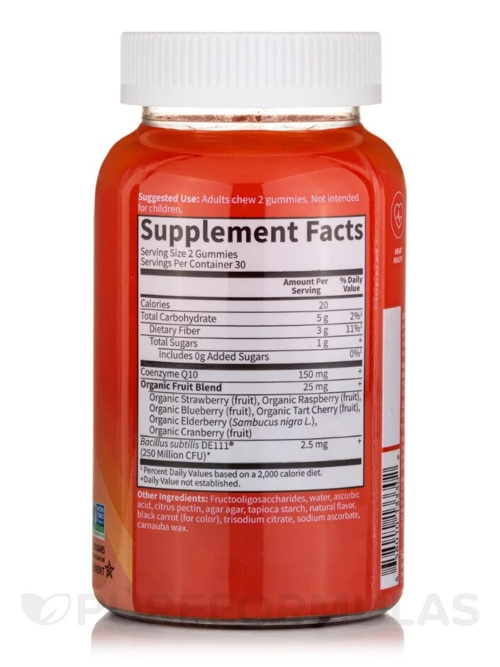 Vitamin Code® CoQ10, Strawberry Flavor - 60 Gummies 2 Vitamin Code® CoQ10, Strawberry Flavor - 60 Gummies - Image 2