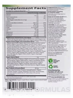 Raw Organic Perfect Food® Green Superfood Powder, Apple Flavor - 8.14 Oz (231 Grams) -Garden Of Life Shop images 122