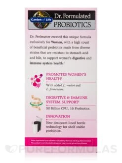 Dr. Formulated Probiotics Once Daily Women's - 30 Vegetarian Capsules -Garden Of Life Shop images 129