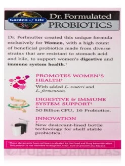 Dr. Formulated Probiotics Once Daily Women's - 30 Vegetarian Capsules -Garden Of Life Shop images 134