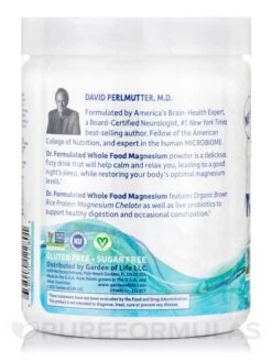 Dr. Formulated Whole Food Magnesium, Raspberry Lemon Flavor - 14.9 Oz (421.5 Grams) -Garden Of Life Shop images 137
