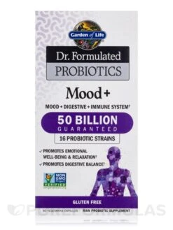 Dr. Formulated Probiotics Mood+ - 60 Vegetarian Capsules -Garden Of Life Shop images 143