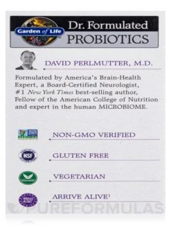 Dr. Formulated Probiotics Mood+ - 60 Vegetarian Capsules -Garden Of Life Shop images 148