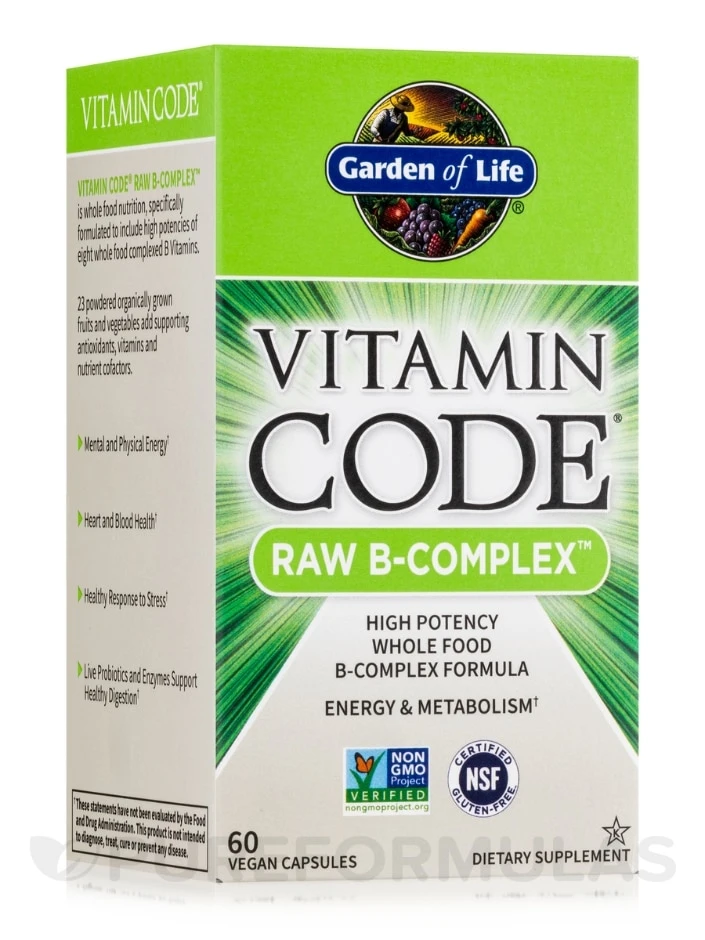 Vitamin Code® - Raw B Complex™ - 60 Vegan Capsules 1 Vitamin Code® - Raw B Complex™ - 60 Vegan Capsules