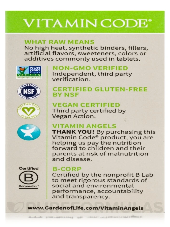 Vitamin Code® - Raw B Complex™ - 60 Vegan Capsules 9 Vitamin Code® - Raw B Complex™ - 60 Vegan Capsules - Image 9