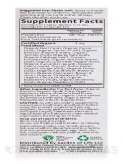 Mykind Organics B12 Spray Liquid, Raspberry Flavor - 2 Fl. Oz (58 Ml) 18 Mykind Organics B12 Spray Liquid, Raspberry Flavor - 2 Fl. Oz (58 Ml) -Garden Of Life Shop images 18