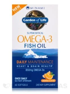 Minami Supercritical Omega-3 Fish Oil, Orange Flavor - 60 Softgels -Garden Of Life Shop images 194
