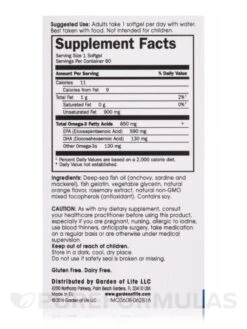 Minami Supercritical Omega-3 Fish Oil, Orange Flavor - 60 Softgels -Garden Of Life Shop images 195