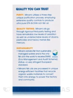 Minami Supercritical Omega-3 Fish Oil, Orange Flavor - 60 Softgels -Garden Of Life Shop images 196