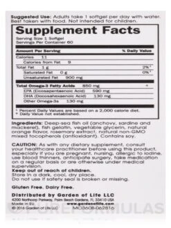 Minami Supercritical Omega-3 Fish Oil, Orange Flavor - 60 Softgels -Garden Of Life Shop images 198