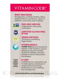 Vitamin Code® - Raw Vitamin B12 - 30 Vegan Capsules -Garden Of Life Shop images 207
