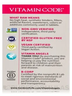 Vitamin Code® - Raw Vitamin B12 - 30 Vegan Capsules -Garden Of Life Shop images 210