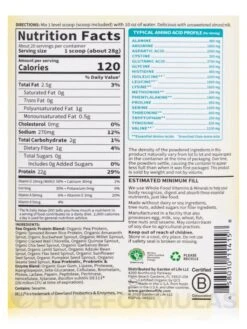 Raw Organic Protein Powder, Unflavored/No Stevia - 19.75 Oz (560 Grams) 8 Raw Organic Protein Powder, Unflavored/No Stevia - 19.75 Oz (560 Grams) -Garden Of Life Shop images 221