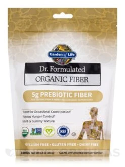 Dr. Formulated Organic Fiber (5g Prebiotic Fiber), Unflavored - 6.8 Oz (192 Grams)