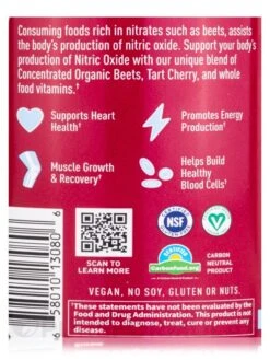 Organic Beet Gummies, Raspberry Flavor - 60 Gummies -Garden Of Life Shop images 230