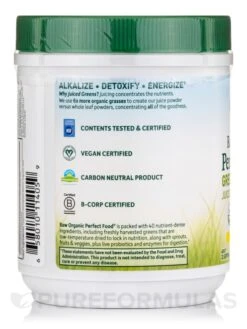 Raw Organic Perfect Food® Green Superfood Juiced Greens Powder, Original Flavor - 7.30 Oz (207 Grams) 9 Raw Organic Perfect Food® Green Superfood Juiced Greens Powder, Original Flavor - 7.30 Oz (207 Grams) -Garden Of Life Shop images 239