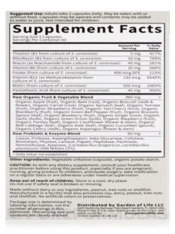 Vitamin Code® - Raw B-Complex™ - 120 Vegan Capsules -Garden Of Life Shop images 260