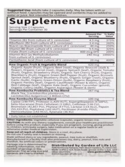 Vitamin Code® - Raw Kombucha - 60 Vegan Capsules -Garden Of Life Shop images 29