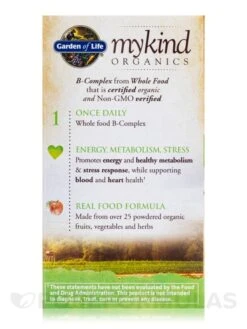 Mykind Organics B-Complex - 30 Vegan Tablets -Garden Of Life Shop images 297
