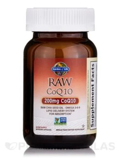 Raw CoQ10 200 Mg - 60 Vegan Capsules -Garden Of Life Shop images 304
