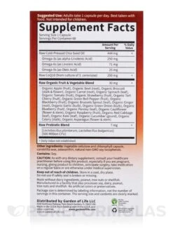 Raw CoQ10 200 Mg - 60 Vegan Capsules -Garden Of Life Shop images 306