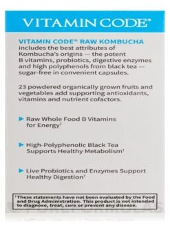 Vitamin Code® - Raw Kombucha - 60 Vegan Capsules -Garden Of Life Shop images 31