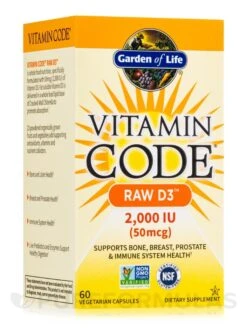 Vitamin Code® - Raw D3⢠2000 IU - 60 Vegetarian Capsules