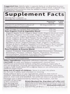Vitamin Code® - Raw D3™ 2000 IU - 60 Vegetarian Capsules -Garden Of Life Shop images 320