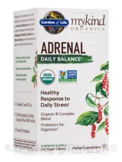 Mykind Organics Adrenal Daily Balance - 120 Vegan Tablets