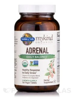 Mykind Organics Adrenal Daily Balance - 120 Vegan Tablets -Garden Of Life Shop images 326