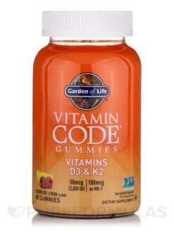 Vitamin Code® D3 And K2, Raspberry Lemon Flavor - 45 Gummies