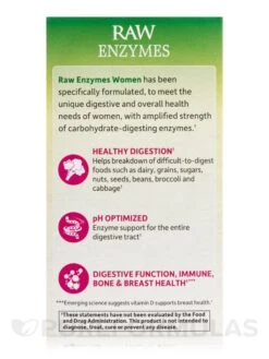 Raw Enzymes™ Women - 90 Vegetarian Capsules -Garden Of Life Shop images 341