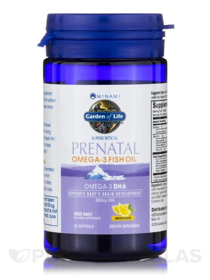 Minami Supercritical Prenatal Omega-3 Fish Oil, Lemon Flavor - 30 Softgels 6 Minami Supercritical Prenatal Omega-3 Fish Oil, Lemon Flavor - 30 Softgels - Image 6