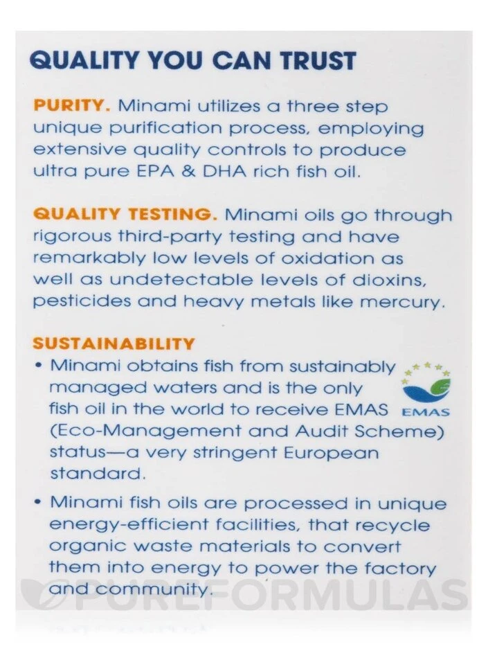 Minami Supercritical Prenatal Omega-3 Fish Oil, Lemon Flavor - 30 Softgels 8 Minami Supercritical Prenatal Omega-3 Fish Oil, Lemon Flavor - 30 Softgels - Image 8