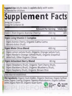 Living Multi® Vitamin C - 60 Vegetarian Caplets -Garden Of Life Shop images 402