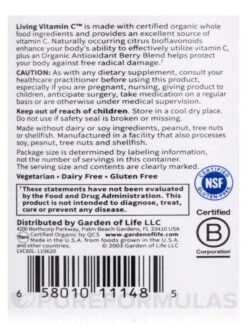 Living Multi® Vitamin C - 60 Vegetarian Caplets -Garden Of Life Shop images 403