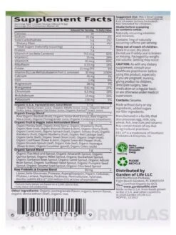 Raw Organic Perfect Food® Energizer Juiced Green Superfood Powder - 9.8 Oz (279 Grams) -Garden Of Life Shop images 408