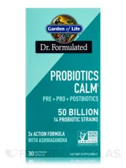 Dr. Formulated Probiotics Calm 50 Billion - 30 Vegetarian Capsules -Garden Of Life Shop images 41